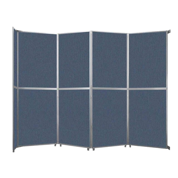 Operable Wall Folding Room Divider 15'7" x 12'3" Ocean Fabric